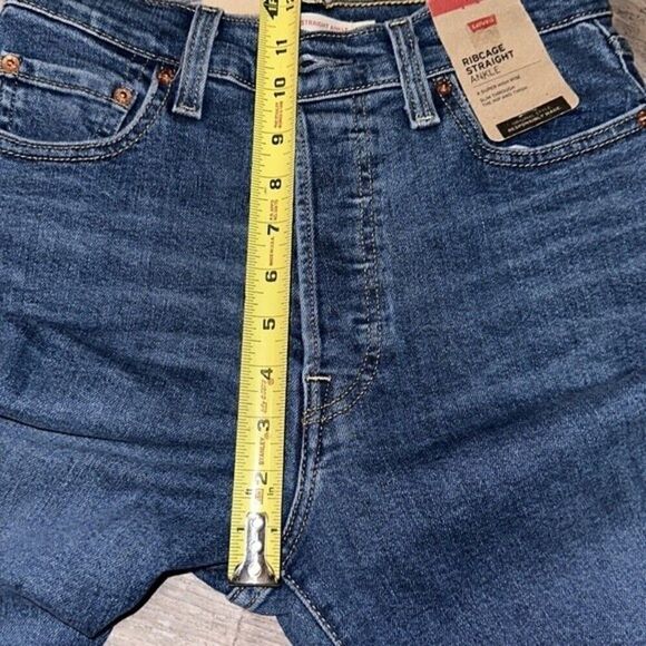 NWT LEVI’S RIBCAGE STRAIGHT ANKLE WOMEN'S JEANS sz 26 x 27 - Picture 9 of 10
